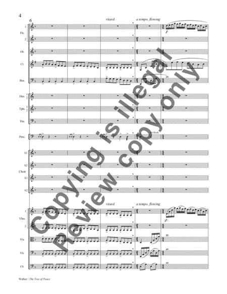 The Tree of Peace (SSAA Orchestral Score)