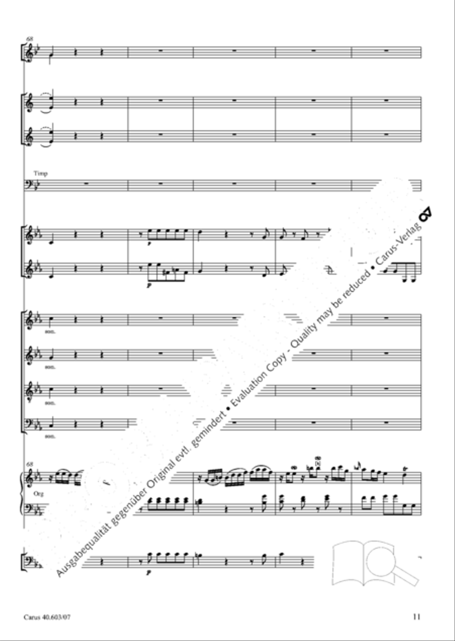Grosse Orgelsolomesse in Es 4-Part scores gallery preview page 24