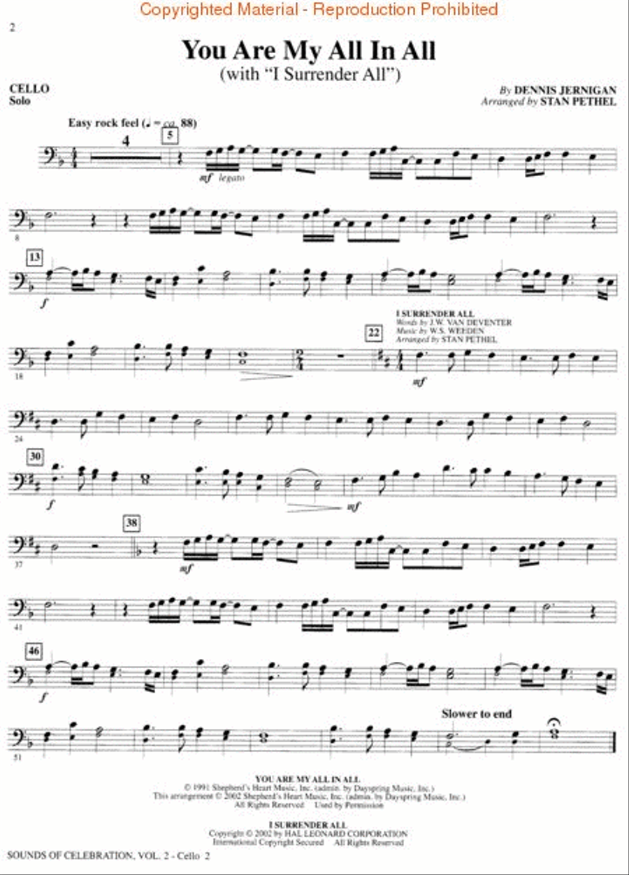 Sounds of Celebration (Volume Two) - Cello Cello scores gallery preview page 3