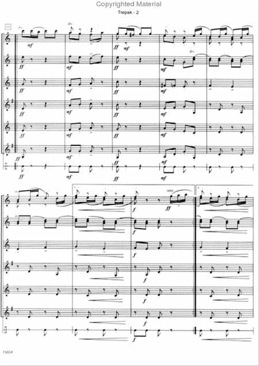 Nutcracker Suite, The: Trepak B-Flat Clarinet scores gallery preview page 3
