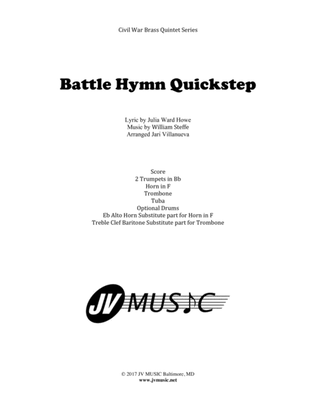 Book cover for Battle Hymn of the Republic Quickstep (Civil War Brass Quintet Series)