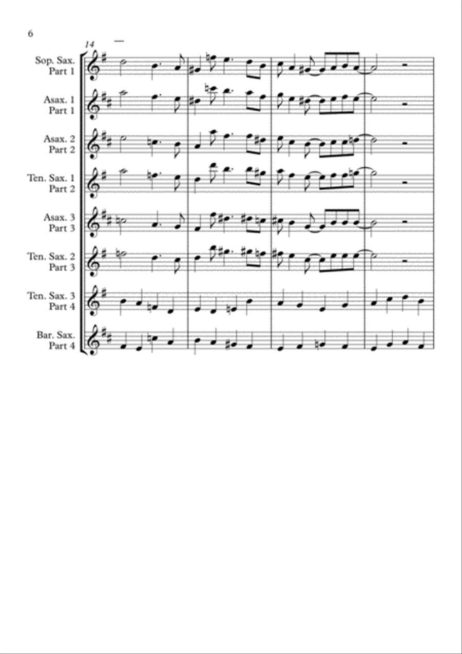 A Night In Tunisia A Night In Tunisia Woodwind Quartet scores gallery preview page 6