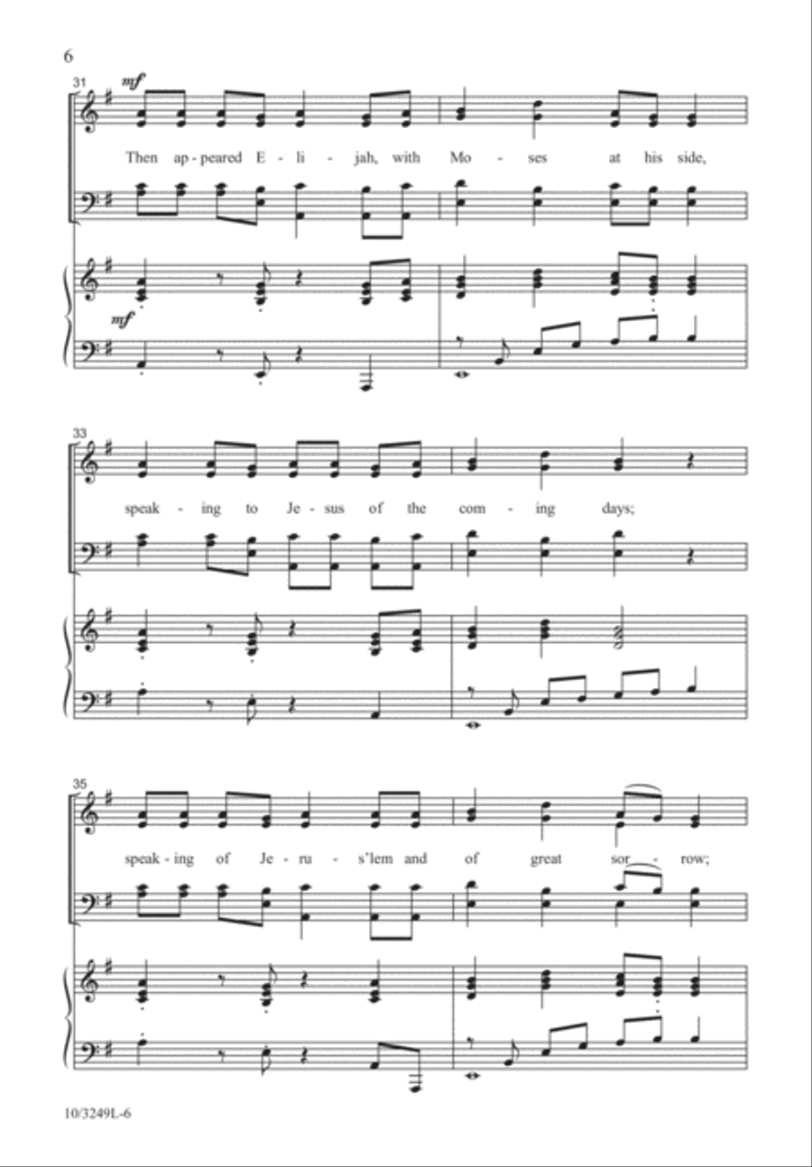 High Upon a Mountain 4-Part scores gallery preview page 6