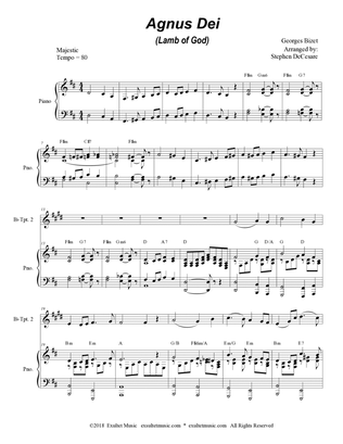Book cover for Agnus Dei (Duet for Bb-Trumpet)