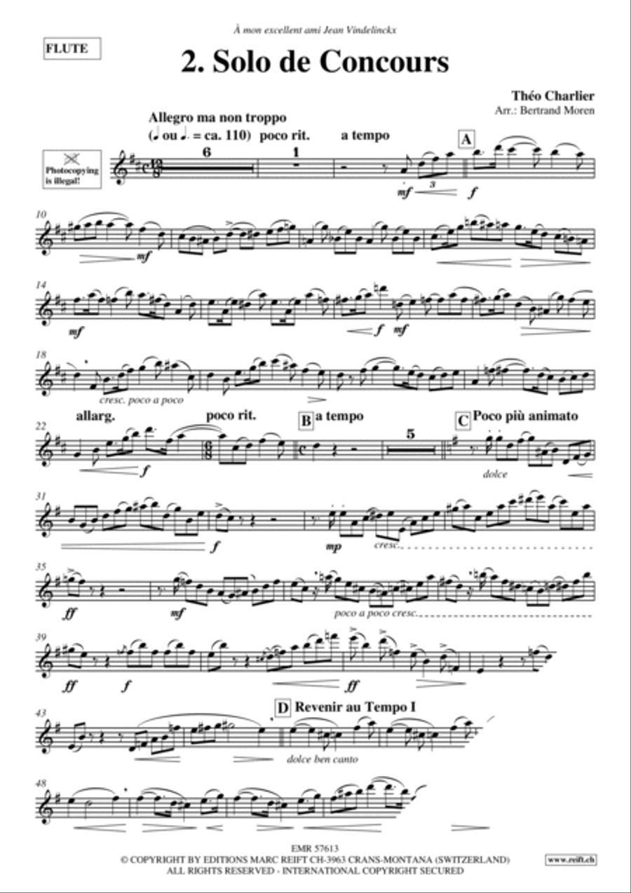 2. Solo de Concours 2. Solo de Concours Flute Solo scores gallery preview page 3