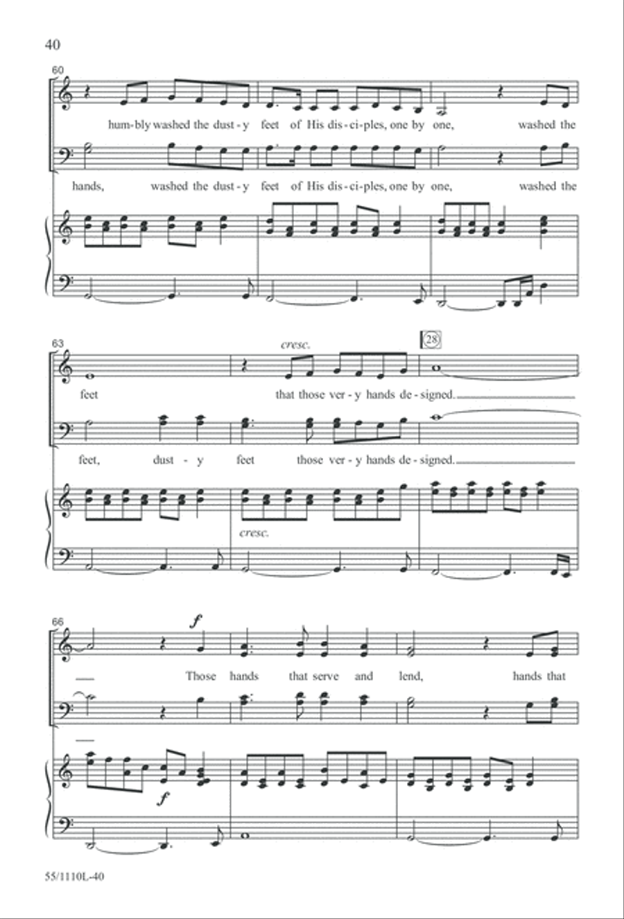 The Living Last Supper 4-Part scores gallery preview page 41