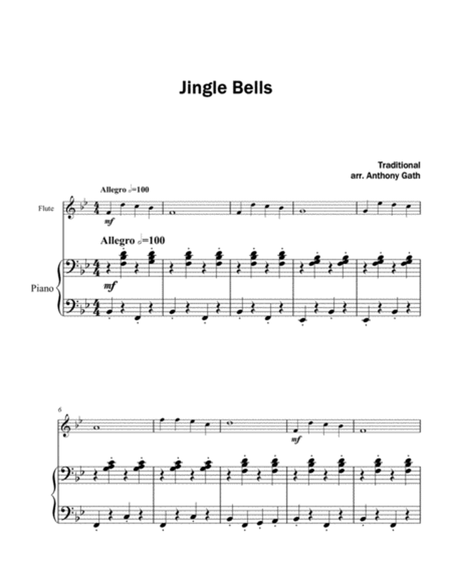 Jingle Bells - Flute and Piano image number null