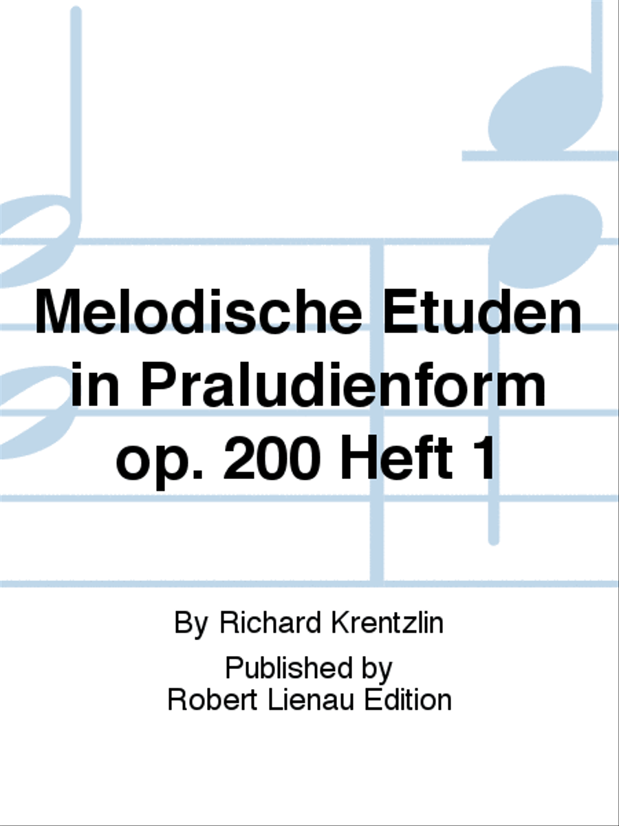 Melodische Etüden in Präludienform op. 200 Heft 1 Piano Solo scores gallery preview page 1