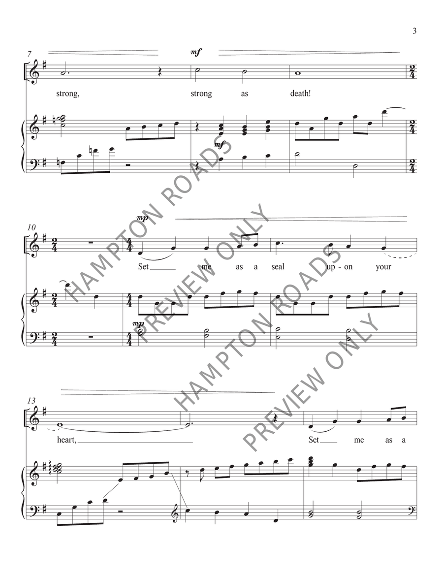 Set Me As a Seal (Medium High) Medium-High Voice scores gallery preview page 4