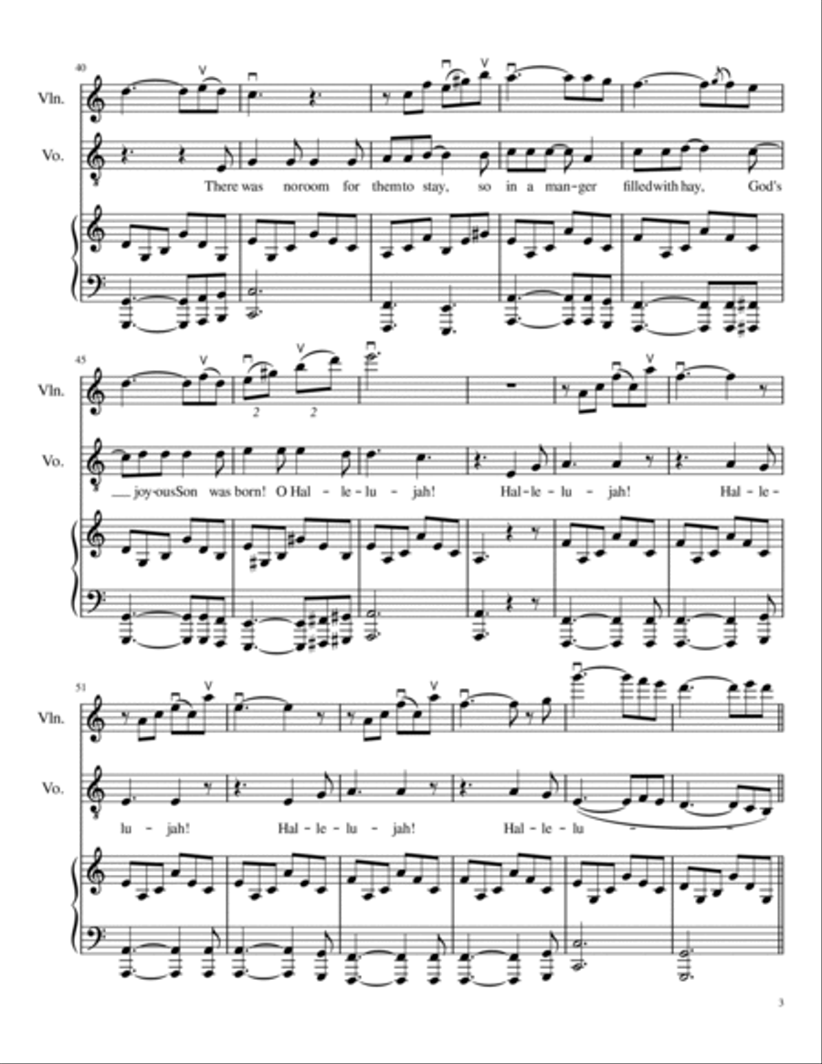 Hallelujah 4-Part scores gallery preview page 3