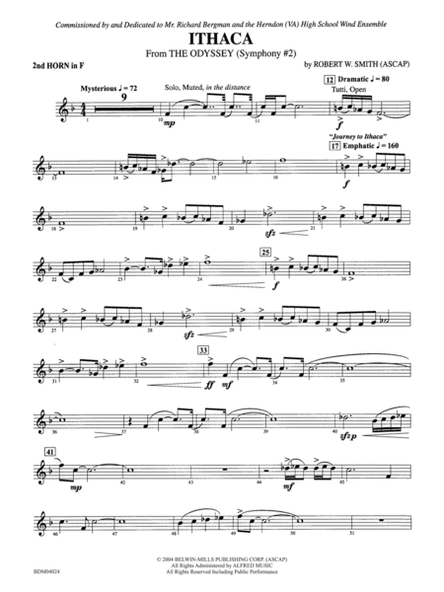 Ithaca (from The Odyssey (Symphony No. 2)): 2nd F Horn