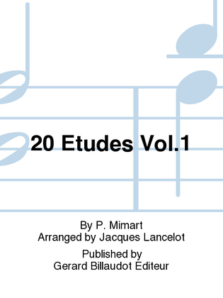 Book cover for 20 Etudes Vol. 1