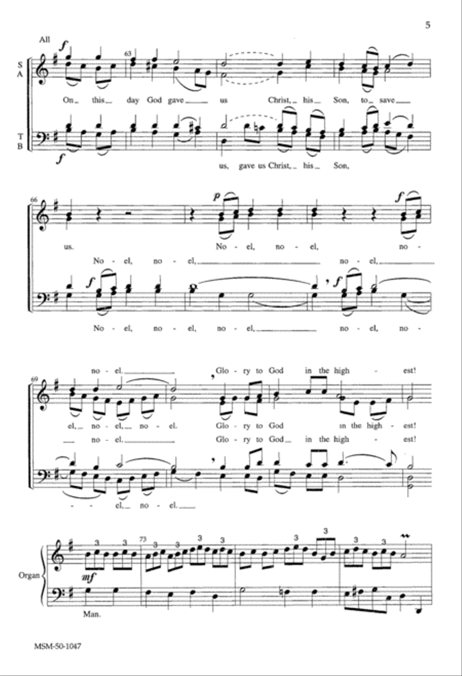 Let Our Gladness Know No End 4-Part scores gallery preview page 4