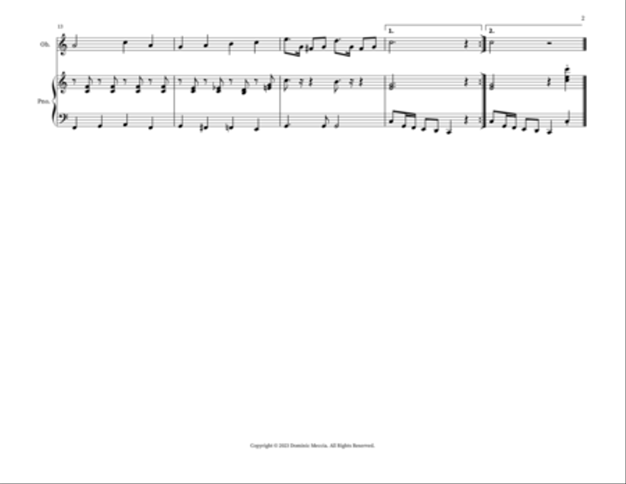 Anchors Aweigh Woodwind Duet scores gallery preview page 2