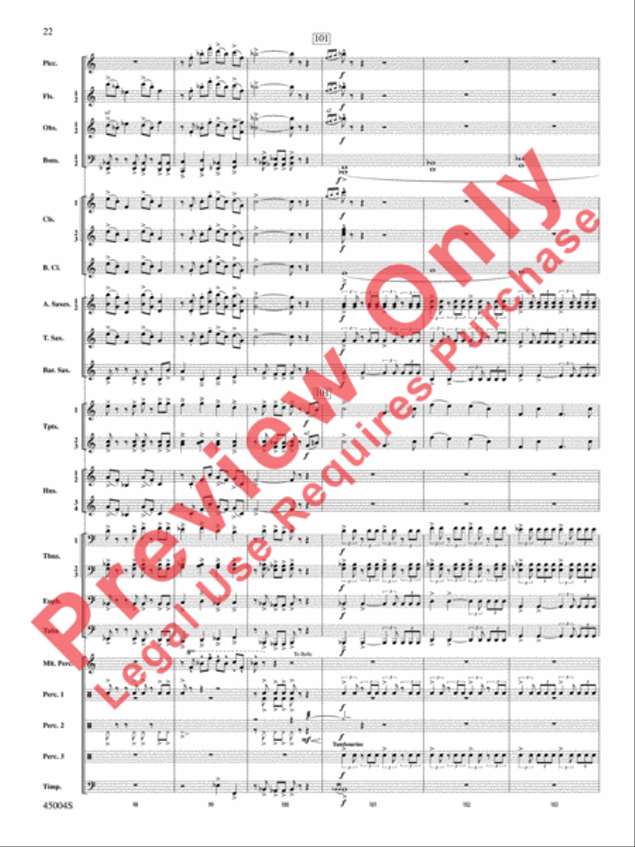 Red Rock Mountain Concert Band scores gallery preview page 23