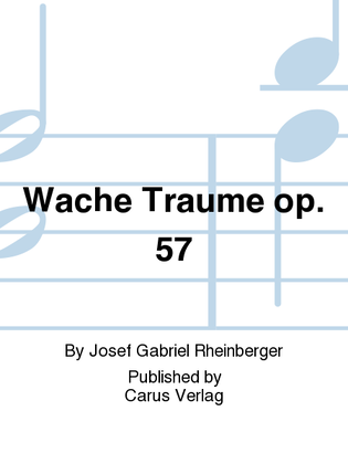 Book cover for Wache Traume op. 57