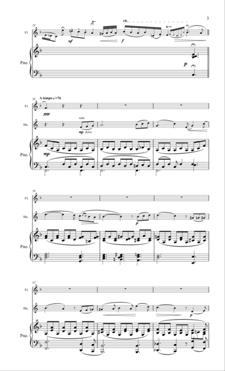 Doppler, Recuerdos de Rigi Small Ensemble scores gallery preview page 4
