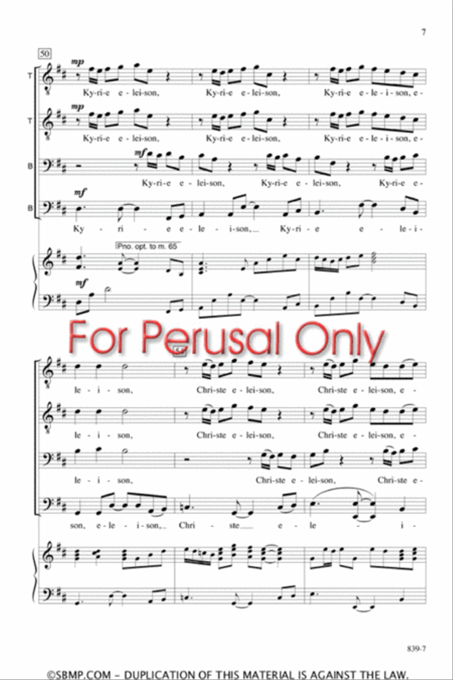 Kyrie eleison - TTBB Octavo TTBB scores gallery preview page 6
