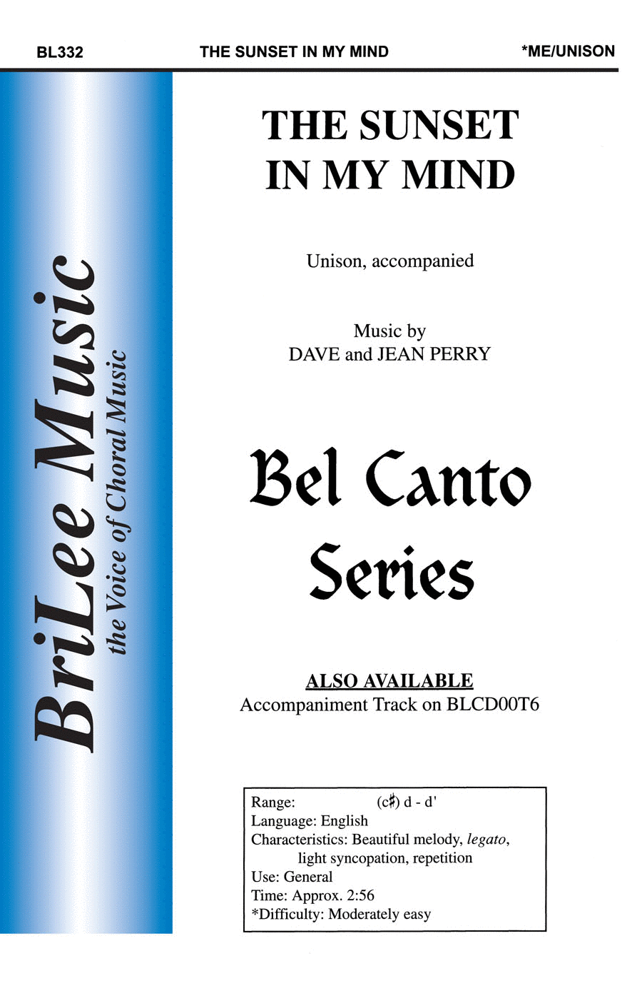 The Sunset In My Mind The Sunset In My Mind Unison Choir scores gallery preview page 1
