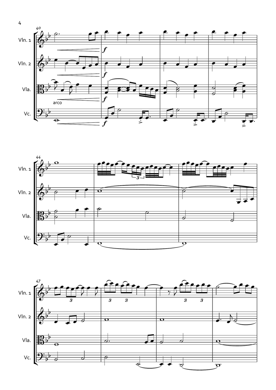 Nella Fantasia String Quartet scores gallery preview page 4