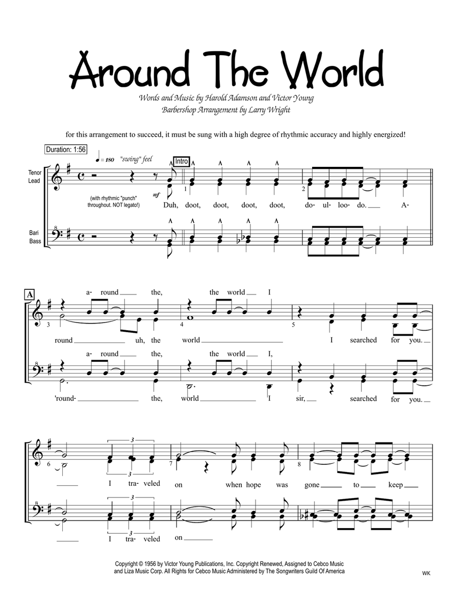 Around The World SSAA scores gallery preview page 1