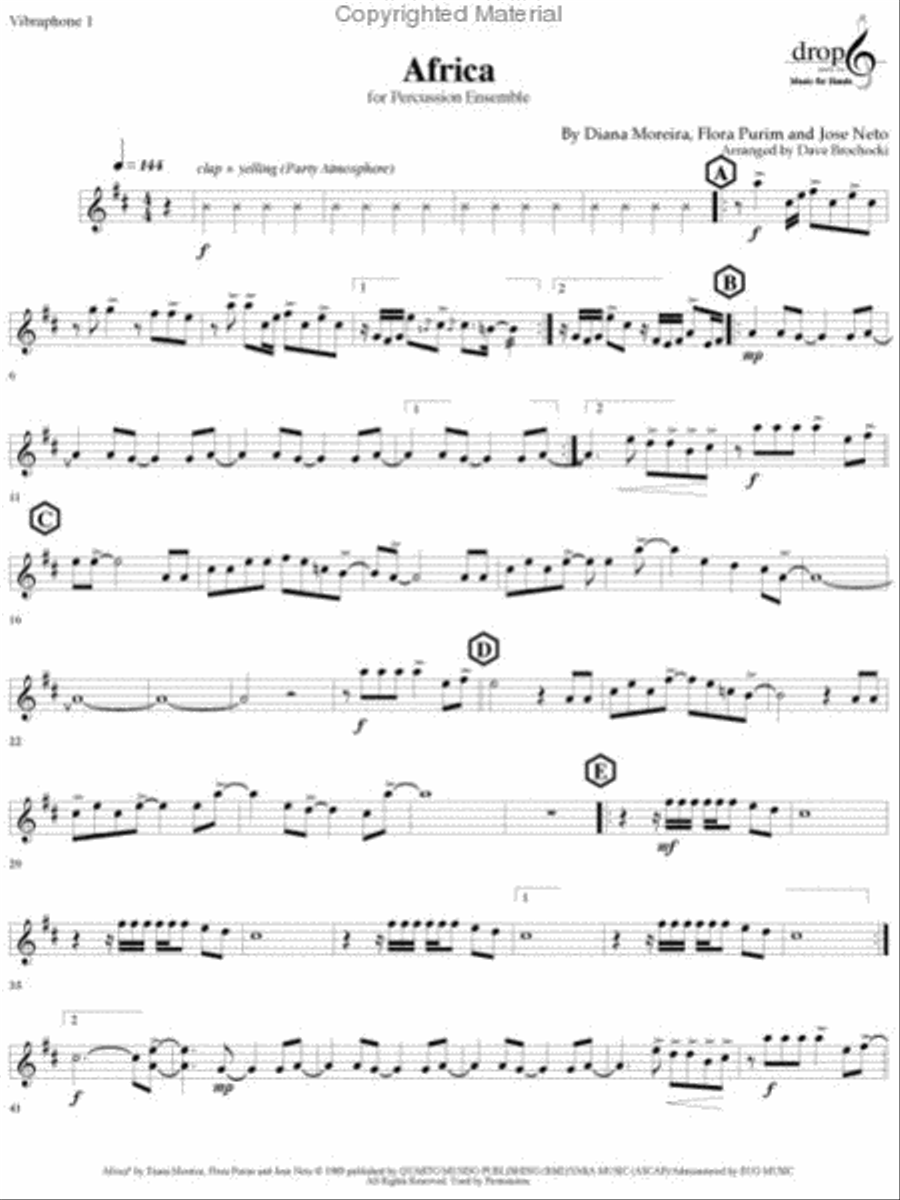 Africa Africa Percussion Ensemble scores gallery preview page 4
