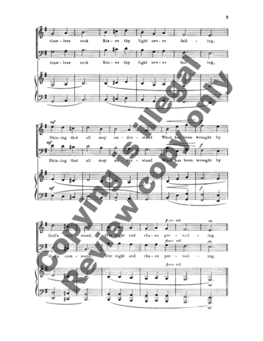 Long Hast Thou Stood, O Church of God Divisi scores gallery preview page 4
