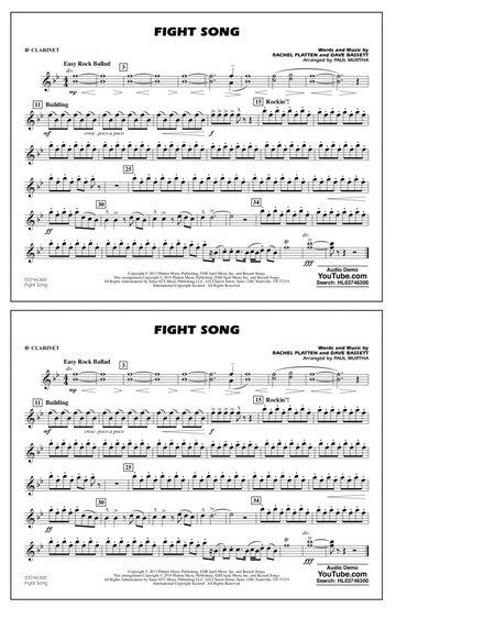 Fight Song (arr. Paul Murtha) - Bb Clarinet