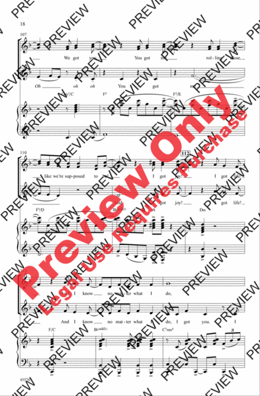 I Got You I Got You Women's Choir scores gallery preview page 18