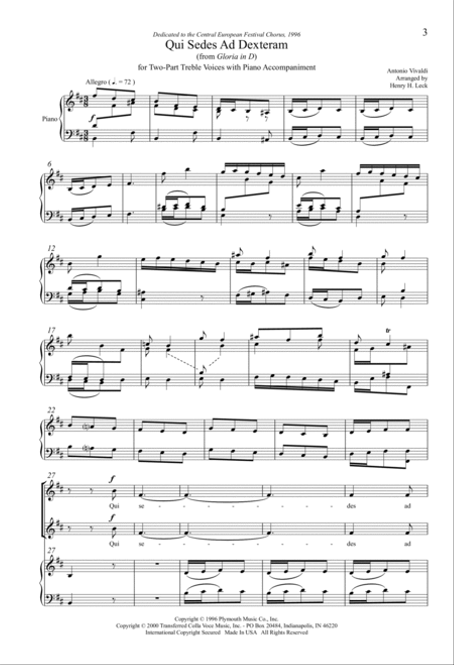 Qui Sedes Ad Dexteram Qui Sedes Ad Dexteram SA scores gallery preview page 2
