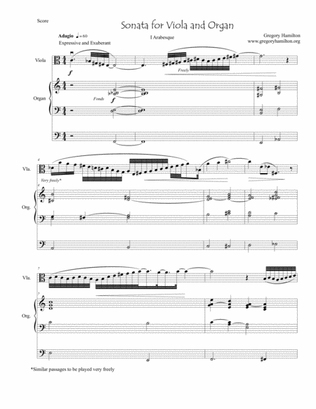 Sonata for Viola and Organ