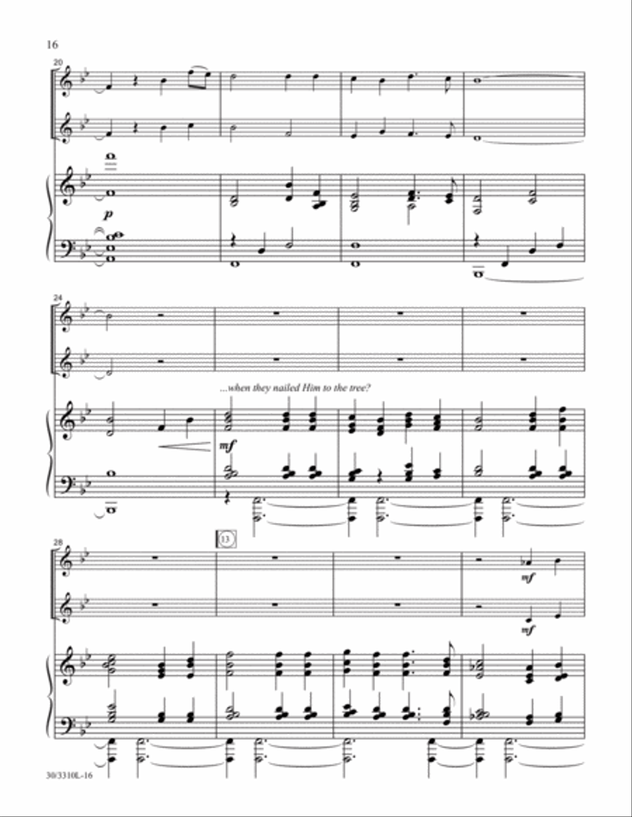Were You There? Were You There? Piano scores gallery preview page 10