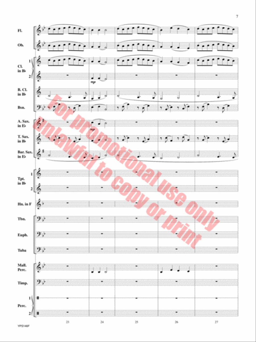 Suo Gan Suo Gan Concert Band scores gallery preview page 8