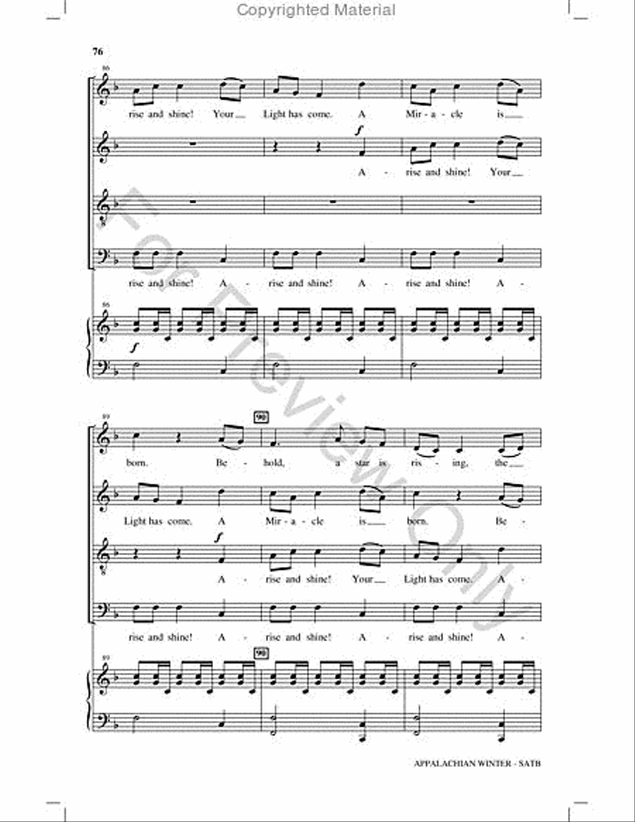Appalachian Winter Choir scores gallery preview page 75