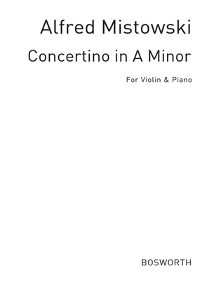 Book cover for Mistowski, A Concertino In A Min