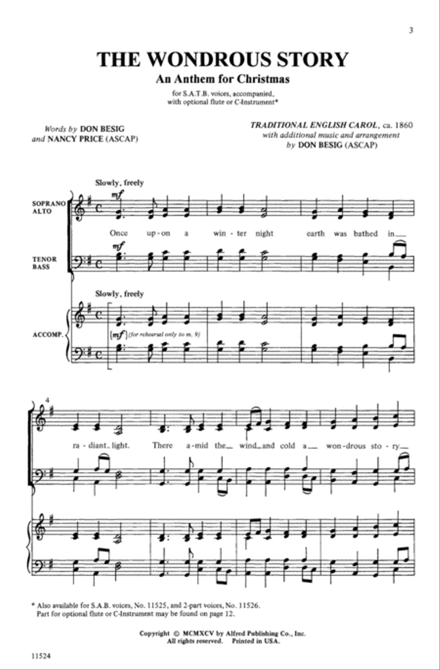 The Wondrous Story 4-Part scores gallery preview page 3