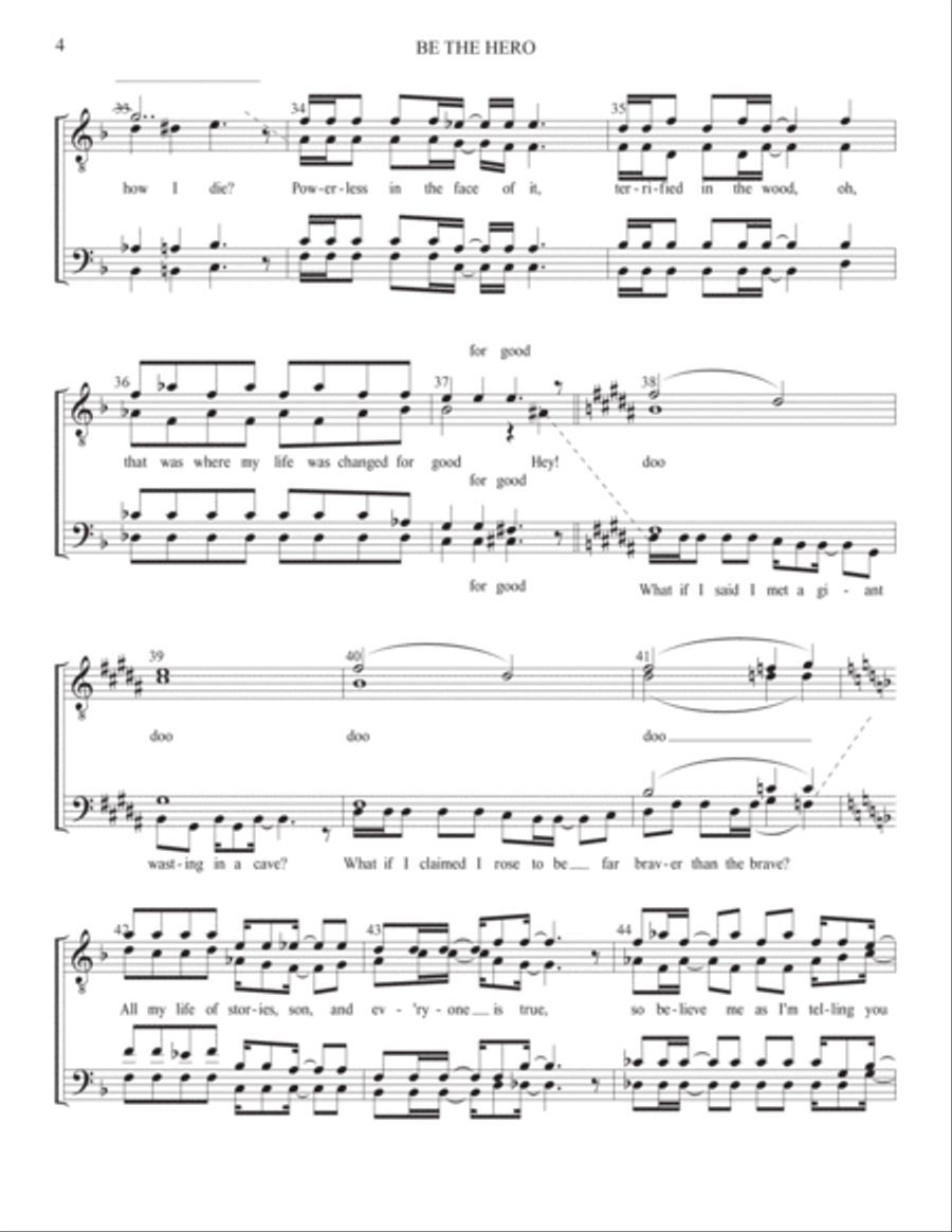 Be The Hero Be The Hero TTBB scores gallery preview page 4