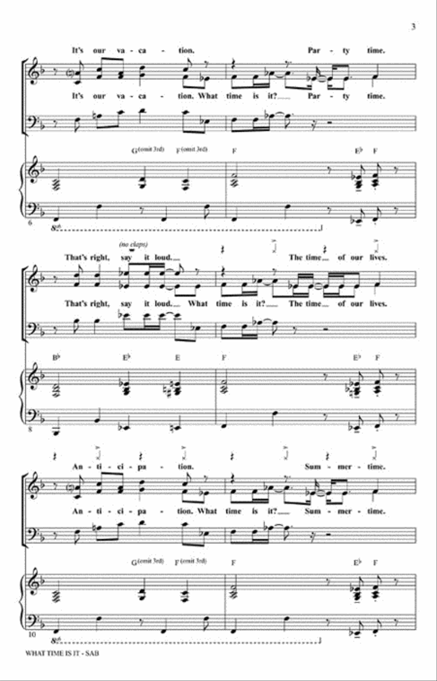 What Time Is It 3-Part scores gallery preview page 3