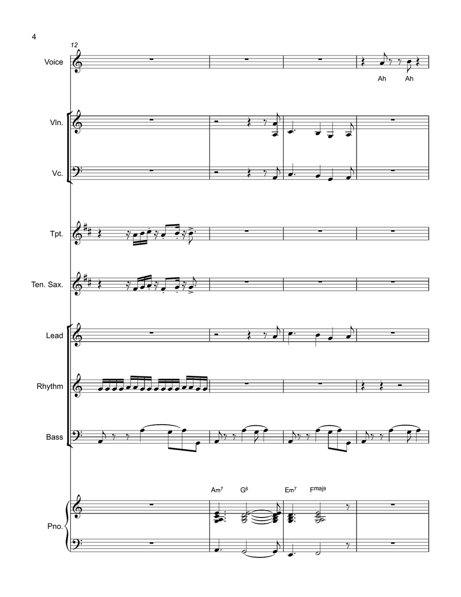 Jolene's New Groove Jazz Ensemble scores gallery preview page 4