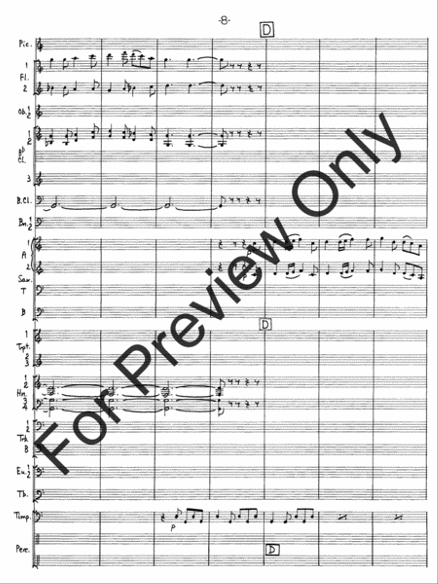 Hallelujah Fantasy Concert Band scores gallery preview page 11