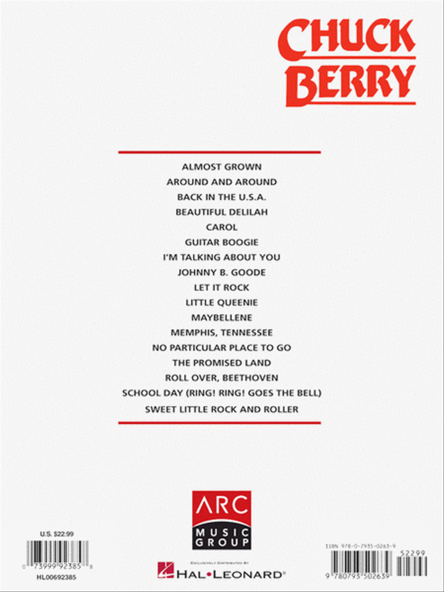 Chuck Berry Chuck Berry Electric Guitar scores gallery preview page 9