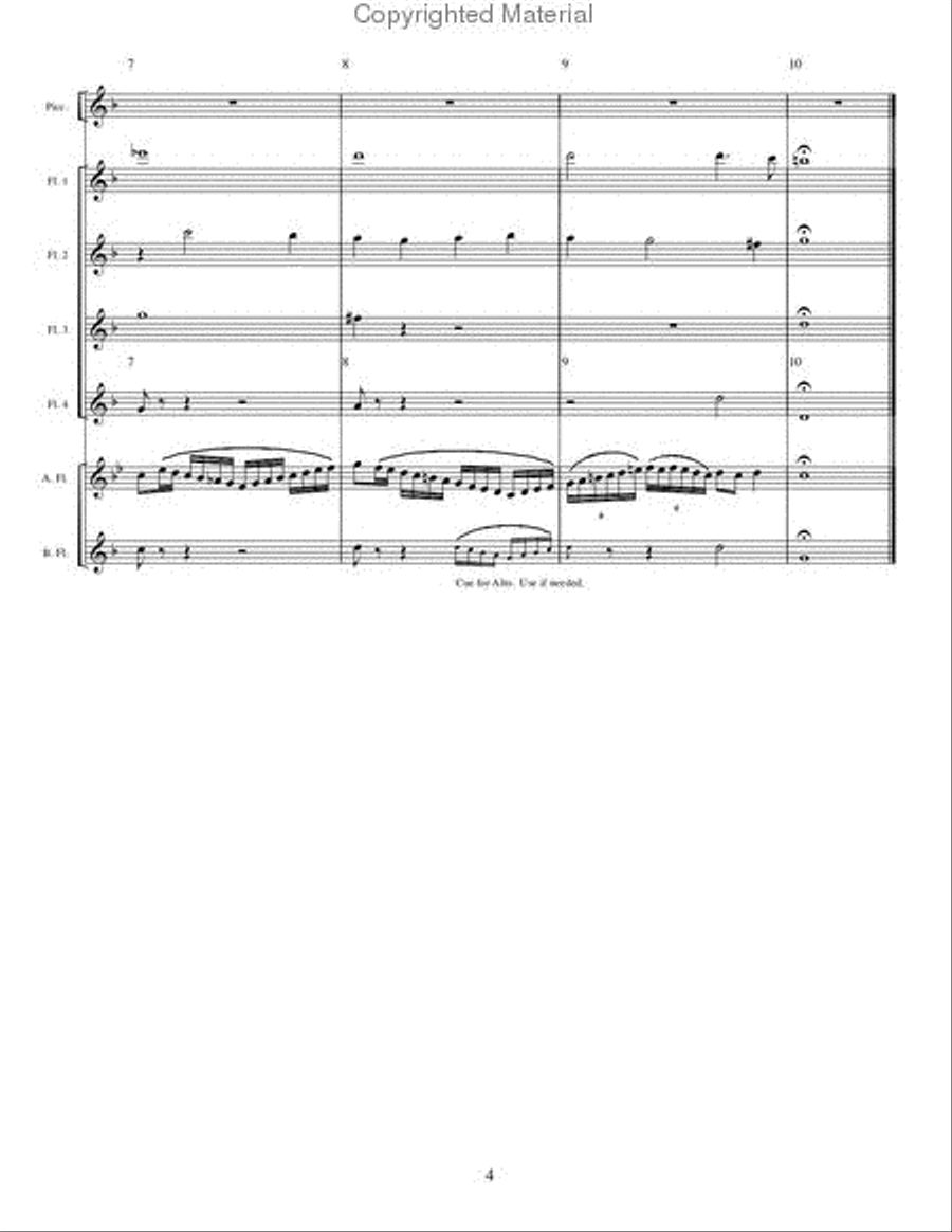 William Byrd Collection Flute Choir scores gallery preview page 4