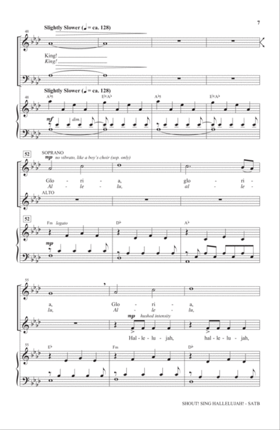 Shout! Sing Hallelujah Shout! Sing Hallelujah 4-Part scores gallery preview page 6