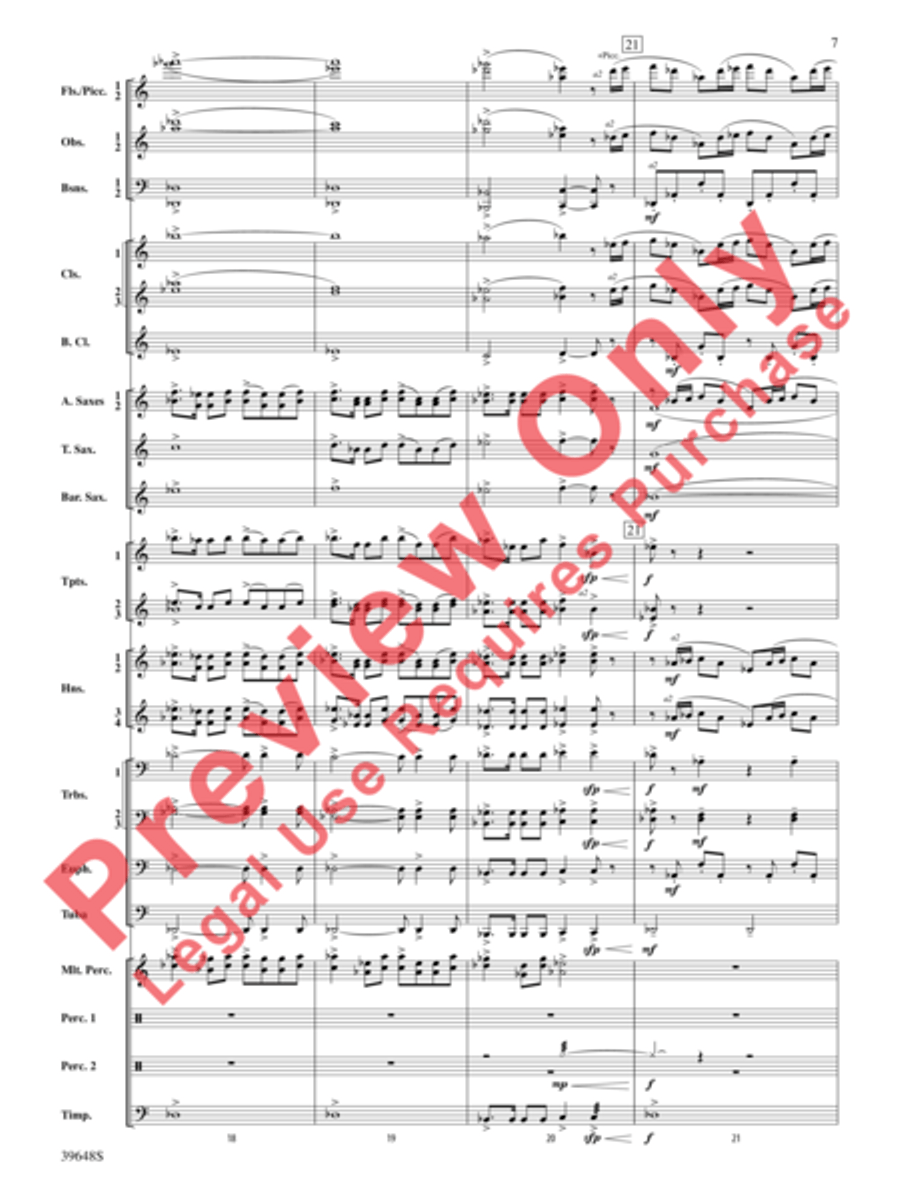 A Childhood Remembered Concert Band scores gallery preview page 7