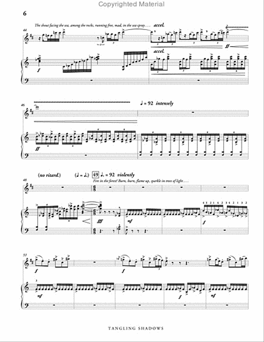 Tangling Shadows, Version 2 (score & parts) B-Flat Clarinet scores gallery preview page 7