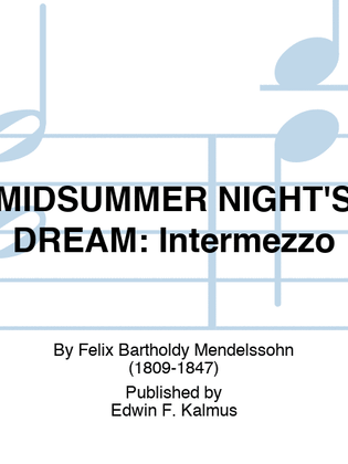 Book cover for MIDSUMMER NIGHT'S DREAM: Intermezzo