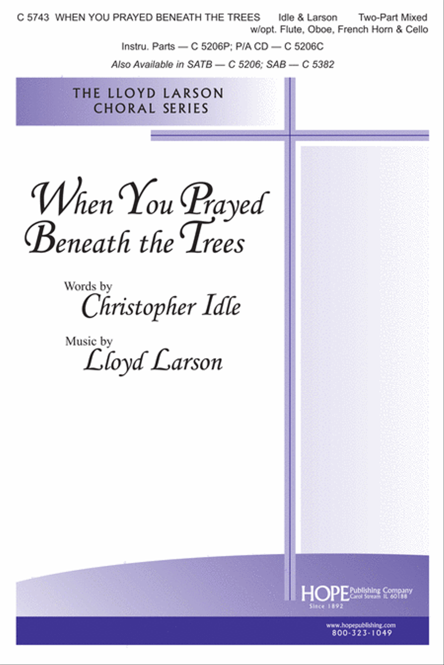 When You Prayed Beneath the Trees 2-Part scores gallery preview page 1