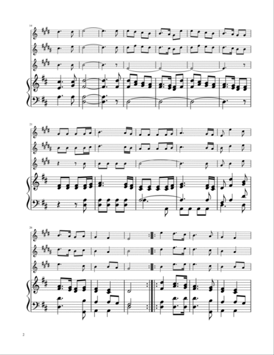 Joy To The World - Sax Trio SAT SAT scores gallery preview page 2
