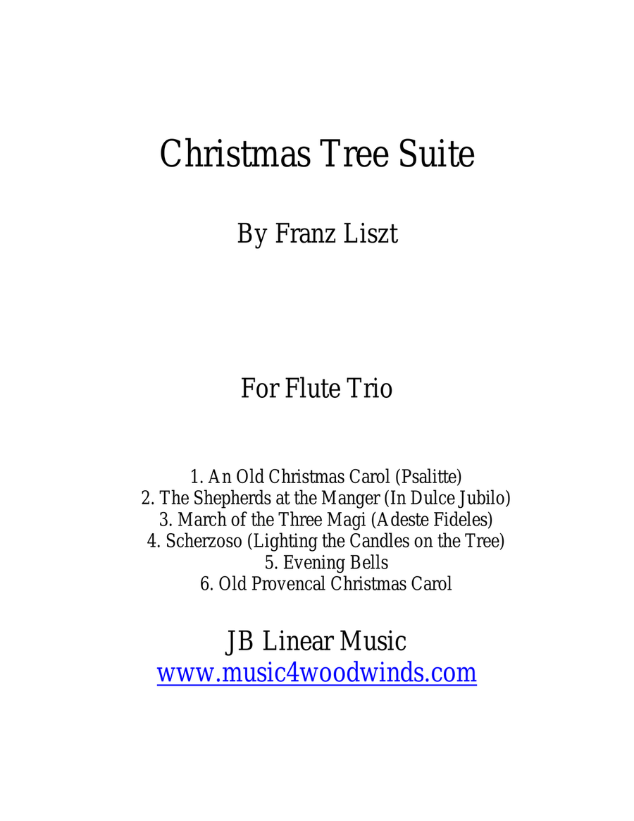 Franz Liszt "Christmas Tree Suite" for Flute Trio image number null