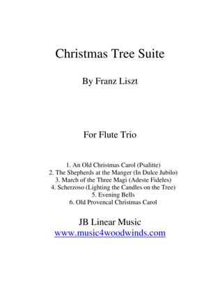 Book cover for Franz Liszt "Christmas Tree Suite" for Flute Trio
